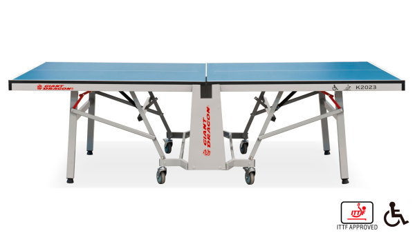 Теннисный стол складной для помещений "K-2023 ITTF Indoor" (274 Х 152.5 Х 76 см ) с сеткой