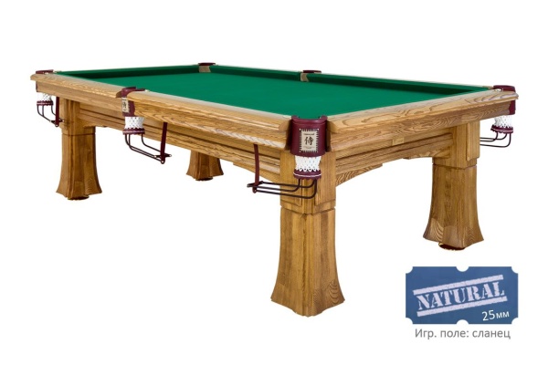 Бильярдный стол для русской пирамиды "Самурай" (8 футов, дуб, сланец 25мм)
